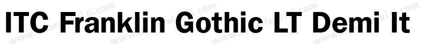 ITC Franklin Gothic LT Demi Italic字体转换